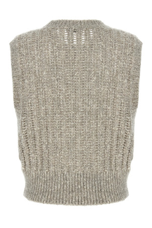 'Rustic Dazzling Net' vest Gray