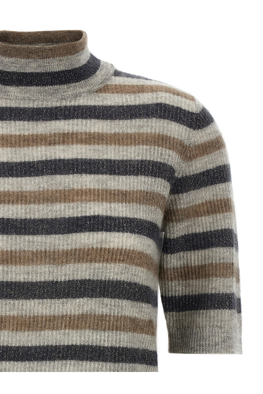 Lurex wool cropped sweater Multicolor Lurex wool cropped sweater Multicolor
