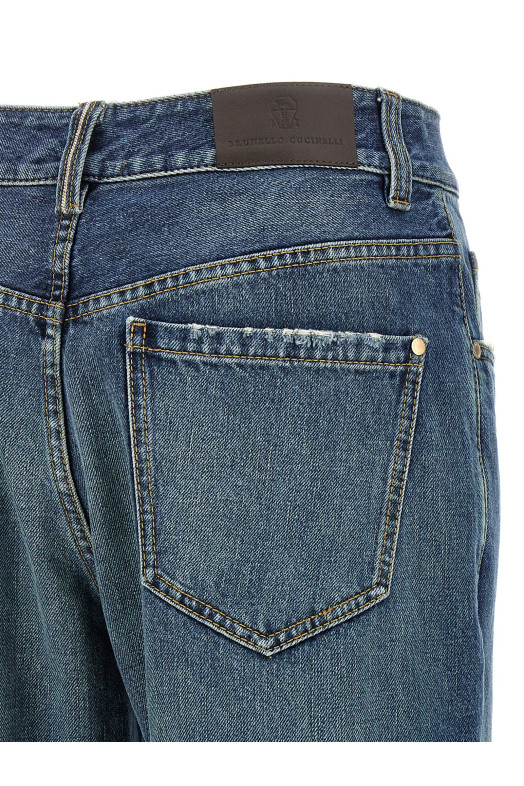 Джинси BRUNELLO CUCINELLI 'Contemporary Loose' сині MP095P5565C9039 Джинси BRUNELLO CUCINELLI 'Contemporary Loose' сині MP095P5565C9039