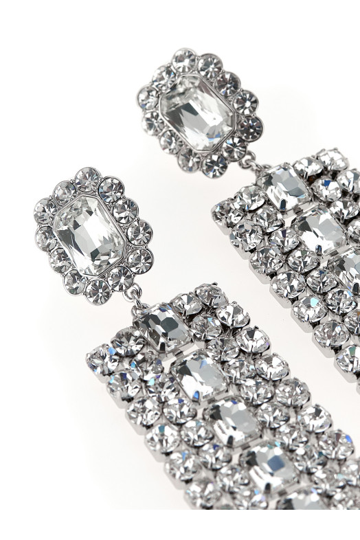 Серьги SELF PORTRAIT 'Multi Crystal Droplet' Серебро PF25603ESLSILVER Серьги SELF PORTRAIT 'Multi Crystal Droplet' Серебро PF25603ESLSILVER