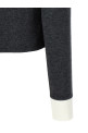 'Grey Contrast Collar' cardigan Gray 'Grey Contrast Collar' cardigan Gray