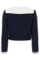 Блейзер SELF PORTRAIT 'Navy Boucle Contrast Collar' Синій PF25034JBLBLUE Блейзер SELF PORTRAIT 'Navy Boucle Contrast Collar' Синій PF25034JBLBLUE