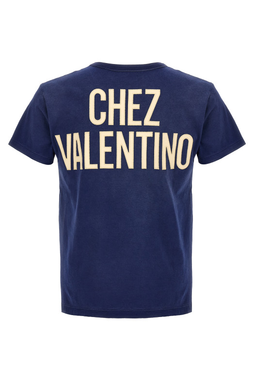 Valentino Garavani 'Panther' T-shirt Blue