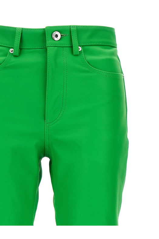 Шкіряні штани-ботфорти Зелені J.W.ANDERSON LO0008LT0077500 Шкіряні штани-ботфорти Зелені J.W.ANDERSON LO0008LT0077500