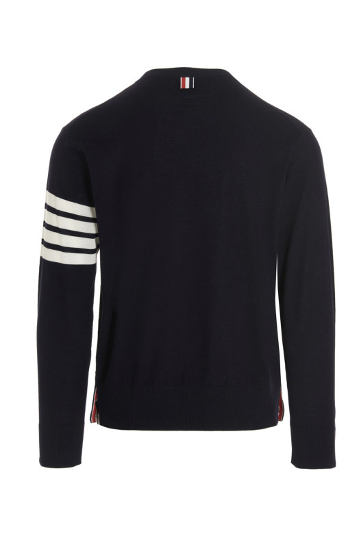 '4 bar' sweater Blue