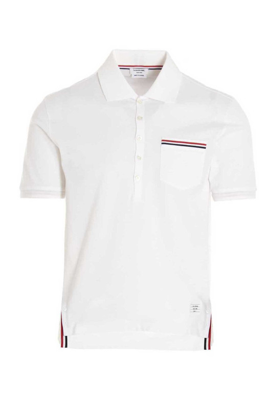 rwb сорочка-поло Біла THOM BROWNE MJP022A01455100