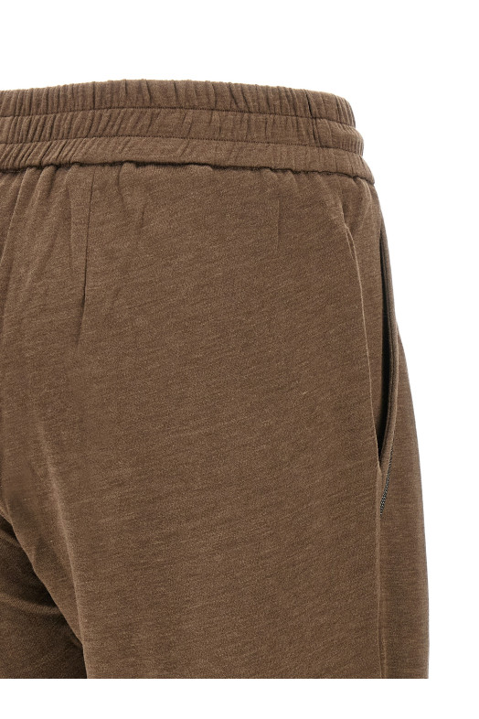 Джоггеры BRUNELLO CUCINELLI 'Shiny Pocket Detail' коричневые MP828SB899C9122 Джоггеры BRUNELLO CUCINELLI 'Shiny Pocket Detail' коричневые MP828SB899C9122