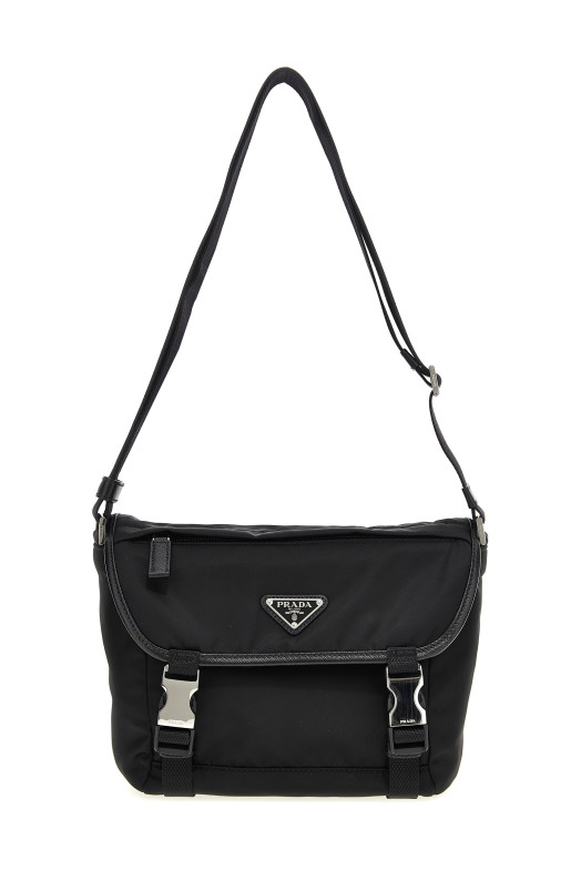 Re-Nylon shoulder strap Black