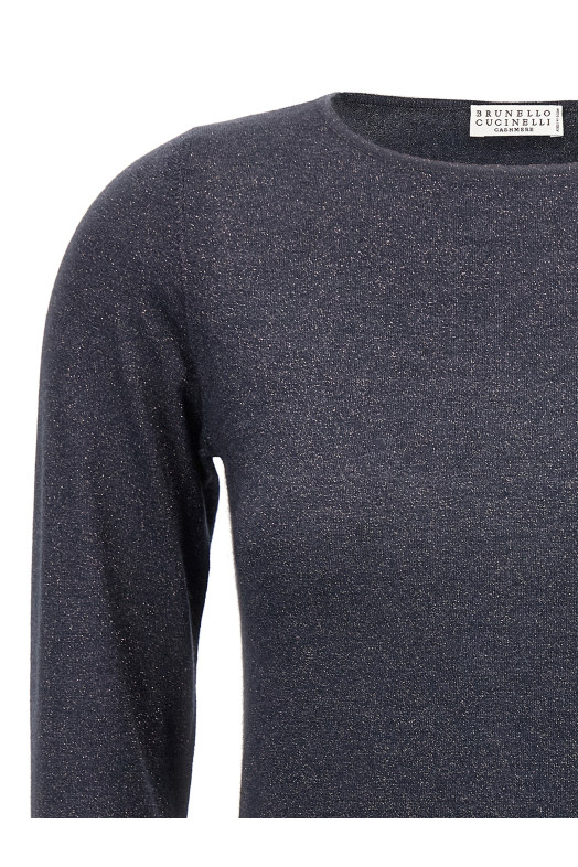 Свитер BRUNELLO CUCINELLI 'Sparkling' Голубой M41800008PC7186 Свитер BRUNELLO CUCINELLI 'Sparkling' Голубой M41800008PC7186