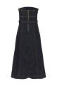 Платье-миди SELF PORTRAIT 'Indigo Denim Bandeau Midi Dress' синее PF25801MABLBLUE Платье-миди SELF PORTRAIT 'Indigo Denim Bandeau Midi Dress' синее PF25801MABLBLUE