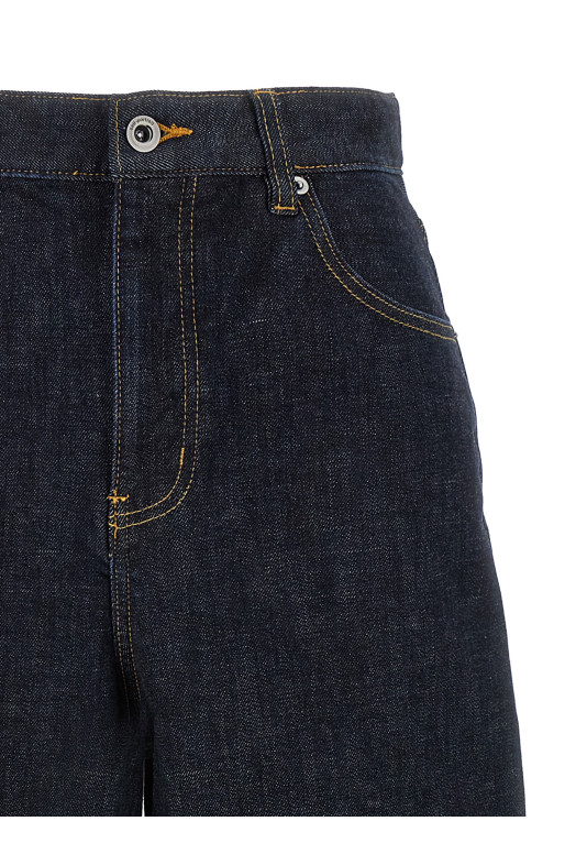 Джинси SELF PORTRAIT 'Indigo Barrel Leg' Сині PF25827PBLBLUE Джинси SELF PORTRAIT 'Indigo Barrel Leg' Сині PF25827PBLBLUE