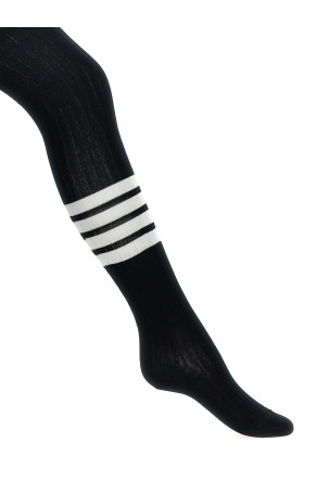 '4 bar’ socks Black