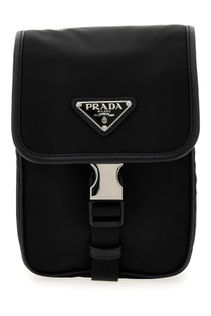 Нейлонова сумка з логотипом Re-Nylon Чорний PRADA 2VD043VXOP2DMHF0002