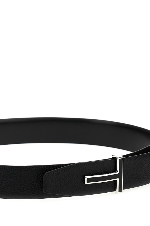 Кожаный ремень с логотипом Черный TOM FORD TB247LCL237S1N001