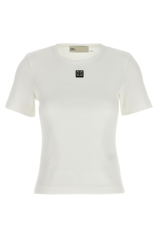 Футболка з логотипом Біла TORY BURCH 170886047 Футболка з логотипом Біла TORY BURCH 170886047