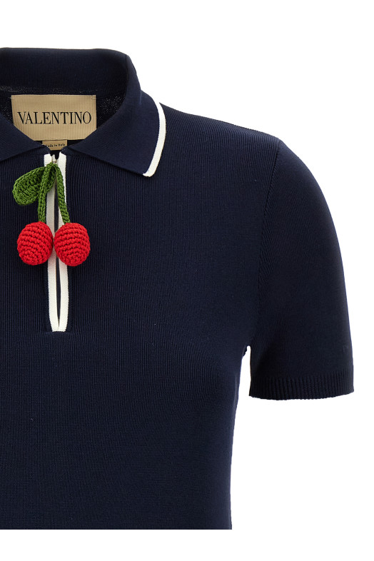 Valentino Garavani 'Cherryfic' dress Blue