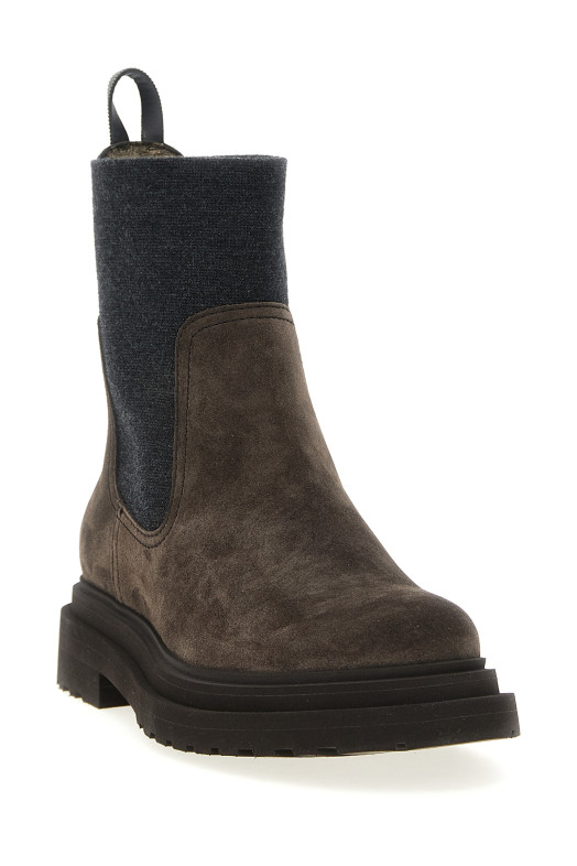 Ботинки по щиколотку Monile коричневые BRUNELLO CUCINELLI MZSFG3034PC7284