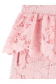 'Pink Lace Peplum Midi' dress Pink