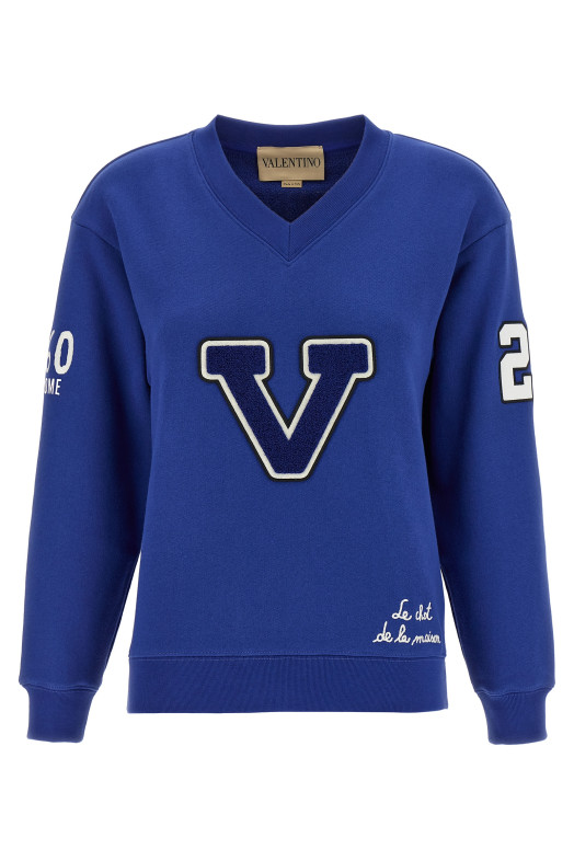 Толстовка Valentino Garavani 'Chat de la Maison' синий B3MF24V9KYAF9 Толстовка Valentino Garavani 'Chat de la Maison' синий B3MF24V9KYAF9