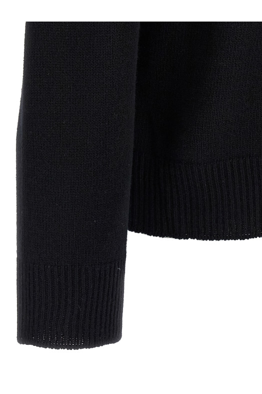 Светр з кашеміру та вовни Чорний JIL SANDER J22GP0133J13264001 Светр з кашеміру та вовни Чорний JIL SANDER J22GP0133J13264001