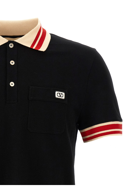 Polo Valentino Garavani VLogo Black