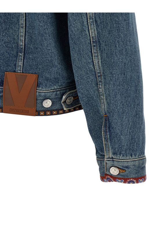 Джинсова куртка Valentino Garavani Синій V3DC04QB0W558 Джинсова куртка Valentino Garavani Синій V3DC04QB0W558