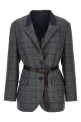 Блейзер Monile houndstooth Серый BRUNELLO CUCINELLI MG5227391PC4227