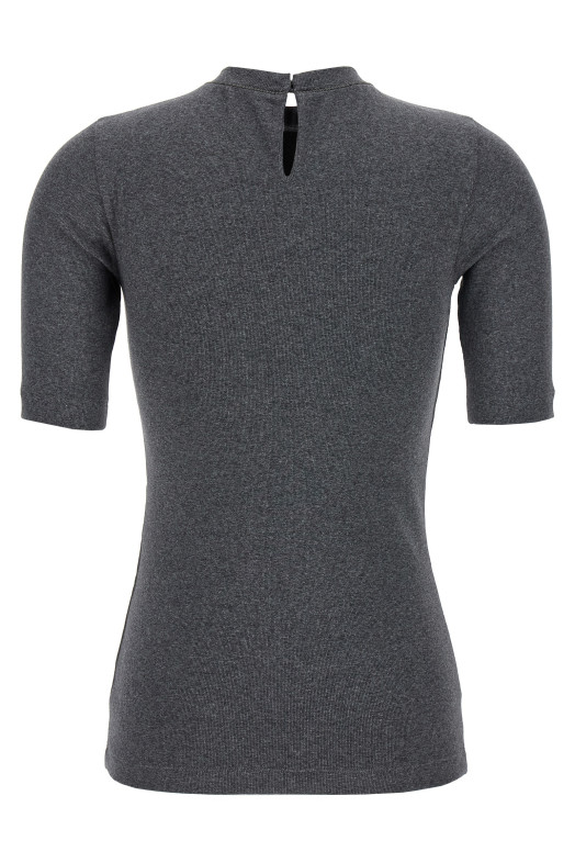 Monile ribbed T-shirt Gray Monile ribbed T-shirt Gray