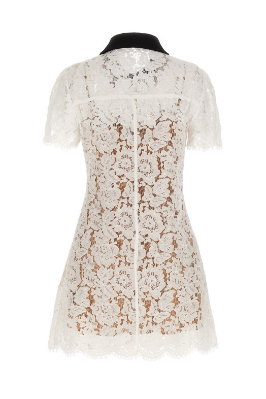 Платье SELF PORTRAIT 'White Lace Contrast Collar Mini' Белый PF25020SWWHITE Платье SELF PORTRAIT 'White Lace Contrast Collar Mini' Белый PF25020SWWHITE