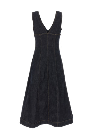 Сукня SELF PORTRAIT 'Indigo Denim Midi' синя PF25801MBLBLUE