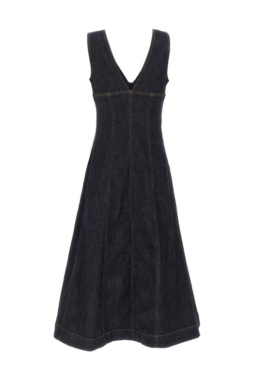 Платье SELF PORTRAIT 'Indigo Denim Midi' синее PF25801MBLBLUE Платье SELF PORTRAIT 'Indigo Denim Midi' синее PF25801MBLBLUE