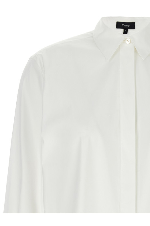Рубашка из хорошего хлопка Белая THEORY M0104538100 Рубашка из хорошего хлопка Белая THEORY M0104538100