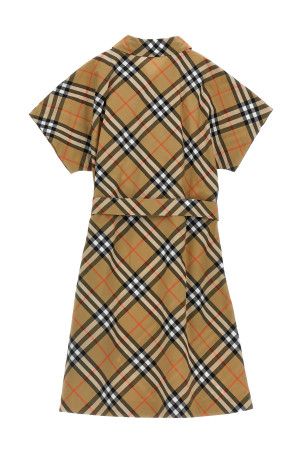 Check chemisier dress Beige Check chemisier dress Beige