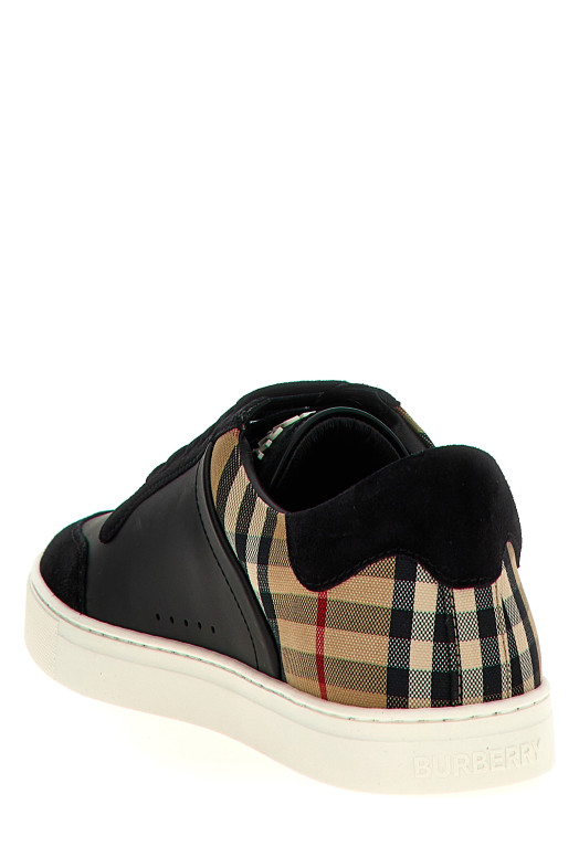 Check insert sneakers Black