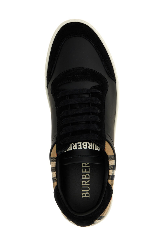 Check insert sneakers Black