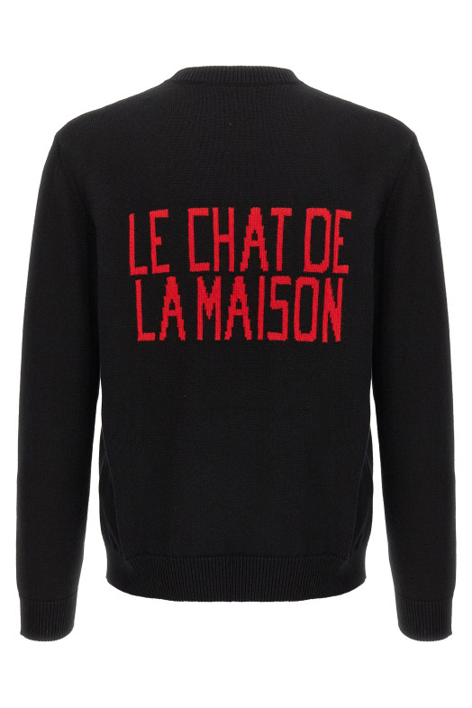 Свитер Valentino Garavani 'Le Chat de la Maison' черный V3KC35IB2V0NO