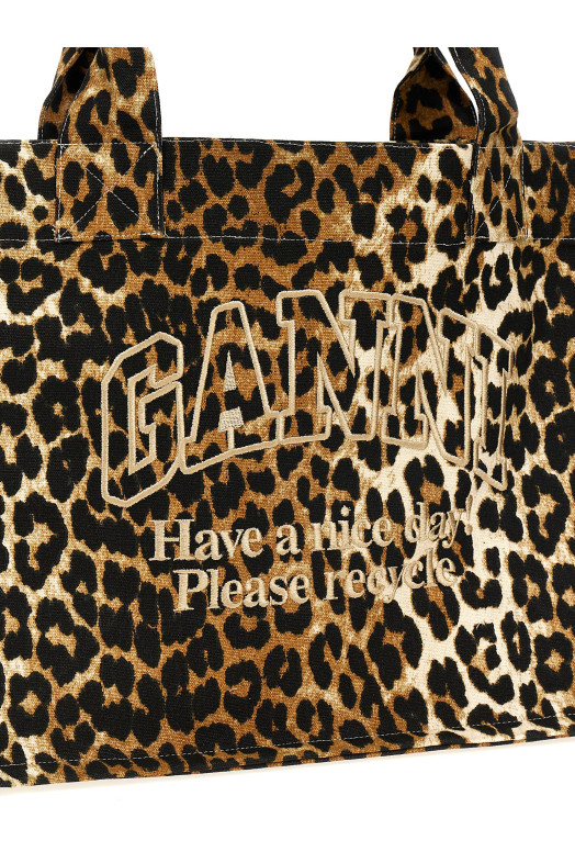 Shopping leopard embroidery logo Brown Shopping leopard embroidery logo Brown