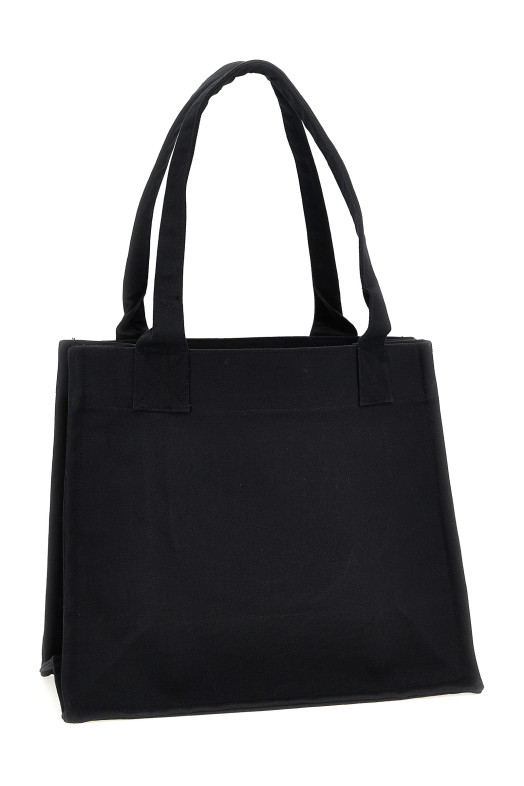 Сумка для покупок GANNI 'Large Easy Shopper Contrasted Logo' черно-серая A6647252 Сумка для покупок GANNI 'Large Easy Shopper Contrasted Logo' черно-серая A6647252