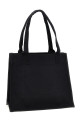 Сумка для покупок GANNI 'Large Easy Shopper Contrasted Logo' черно-серая A6647252 Сумка для покупок GANNI 'Large Easy Shopper Contrasted Logo' черно-серая A6647252
