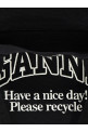 Сумка для покупок GANNI 'Large Easy Shopper Contrasted Logo' черно-серая A6647252 Сумка для покупок GANNI 'Large Easy Shopper Contrasted Logo' черно-серая A6647252