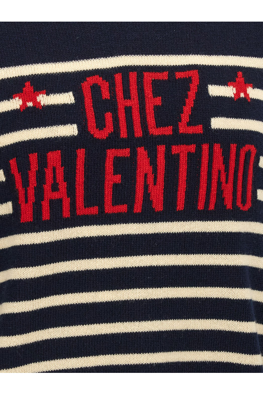 Синій трикотажний светр Valentino Garavani 