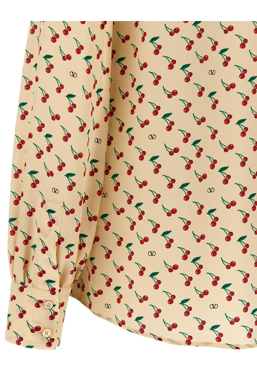 Valentino Garavani 'Cherryfic' shirt Beige