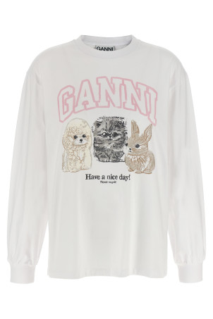 'Animal Print' T-shirt White