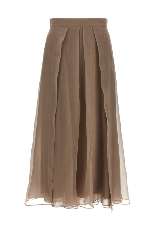 'Paneled Circle' skirt Gray