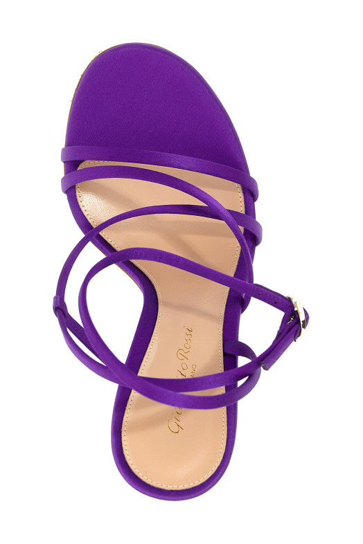 Сандалии GIANVITO ROSSI 'Orchid' фиолетовые G3262615RICCREORCH Сандалии GIANVITO ROSSI 'Orchid' фиолетовые G3262615RICCREORCH
