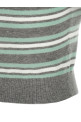 'Grey Striped Crystal Trim Knit' sweater Gray 'Grey Striped Crystal Trim Knit' sweater Gray
