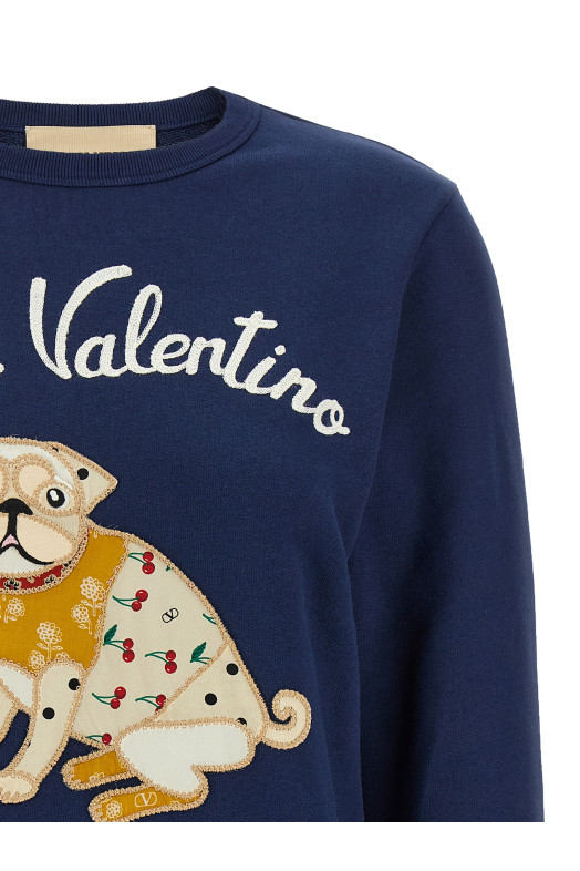 Толстовка Valentino Garavani 'Chez Valentino' Синий B3MF24Z9L8D51 Толстовка Valentino Garavani 'Chez Valentino' Синий B3MF24Z9L8D51