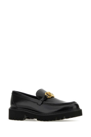Black leather Vlogo loafers Black VALENTINO GARAVANI (7W2S0EU0BEK) Black leather Vlogo loafers Black VALENTINO GARAVANI (7W2S0EU0BEK)