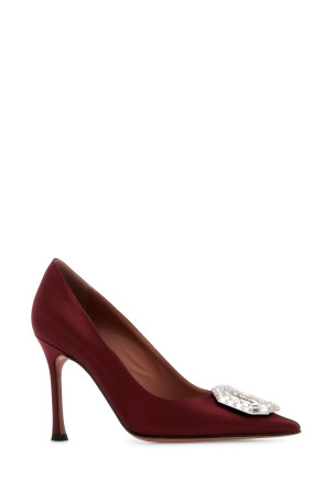 CAMELIA PUMP 90 SATIN WINE WHITE B Бордо AMINA MUADDI (CAMELIAPUMP90) CAMELIA PUMP 90 SATIN WINE WHITE B Бордо AMINA MUADDI (CAMELIAPUMP90)