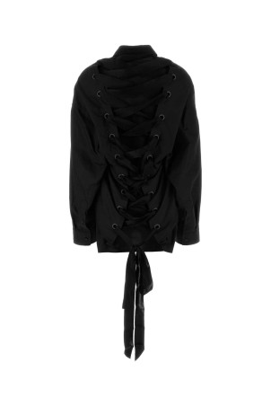 Сорочка, блузка чорна BALENCIAGA (831657TRM28)